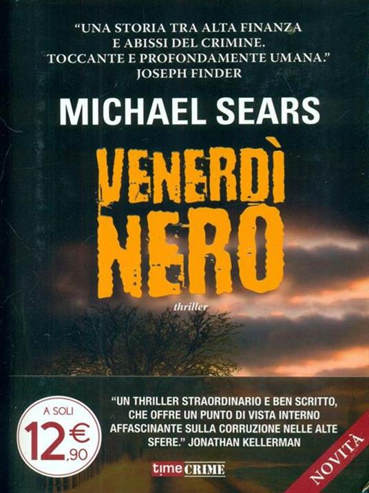 Venerdì nero - Michael Sears - copertina