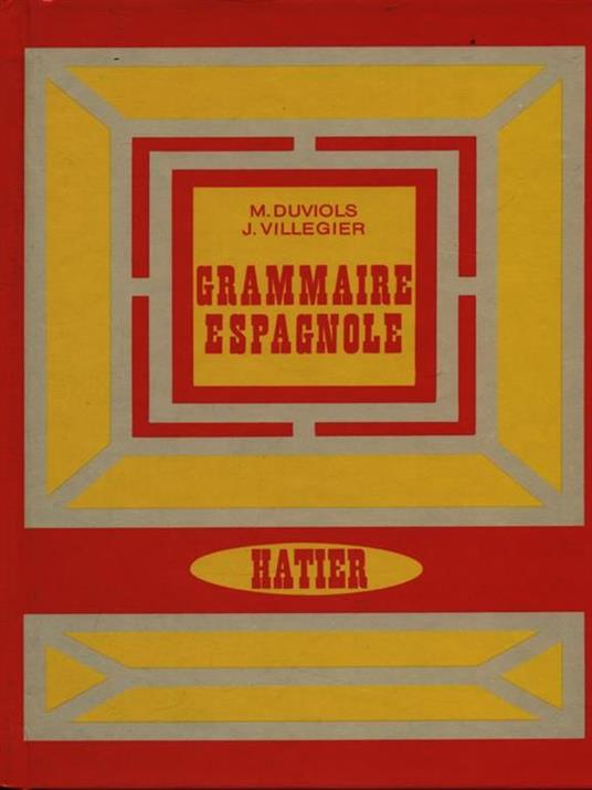 Grammaire espagnole - copertina