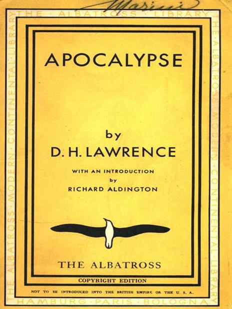 Apocalypse - David Herbert Lawrence - 2