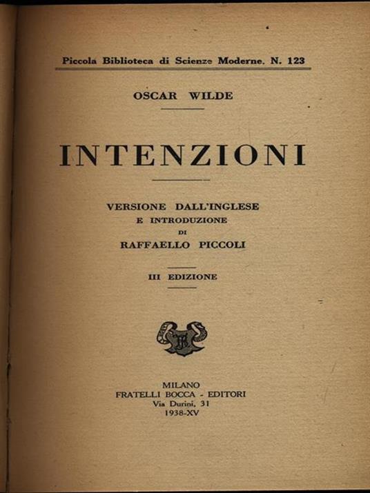 Intenzioni - Oscar Wilde - 4