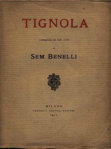 Tignola - Sem Benelli - copertina