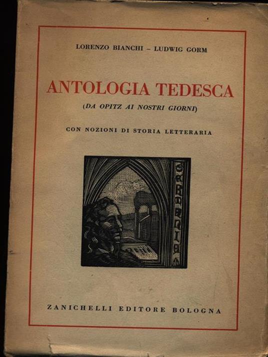 Antologia tedesca - Lorenzo Bianchi - copertina