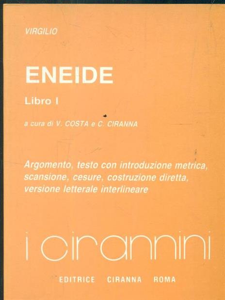 Eneide. Libro I - Publio Virgilio Marone - copertina