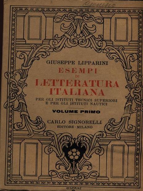 Esempi di letteratura italiana vol. 1 - Giuseppe Lipparini - 2