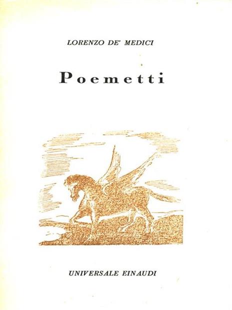 Poemetti - Lorenzo de' Medici - copertina