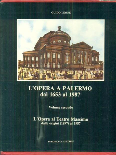 L' opera a Palermo dal 1653 al 1977 - Guido Leone - copertina