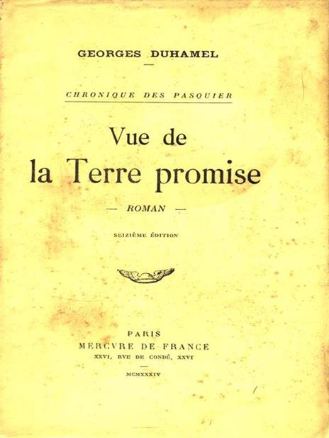 Vue de la Terre promise - Georges Duhamel - 3