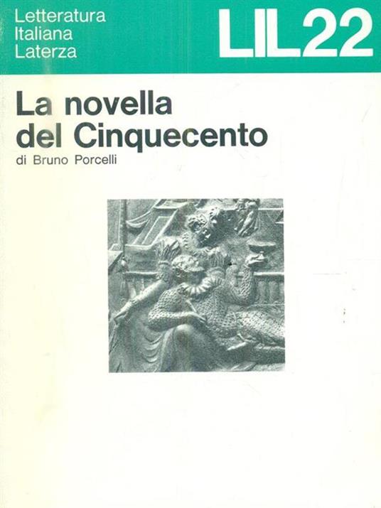 La novella del Cinquecento - Bruno Porcelli - copertina