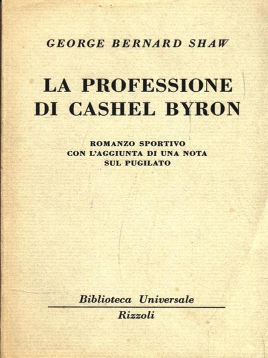 La professione di Cashel Byron - George Bernard Shaw - 2