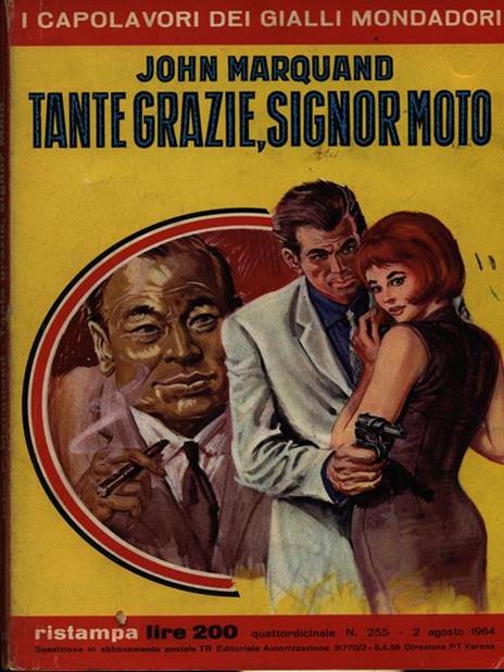 Grazie tante, signor Moto - John Marquand - copertina