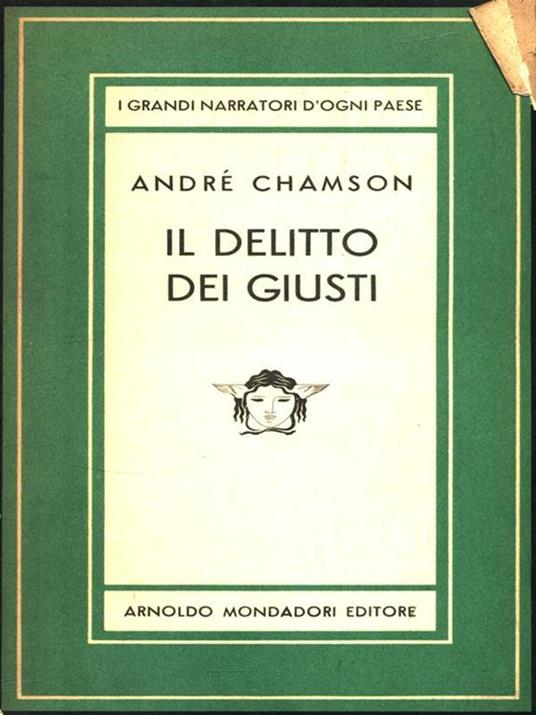 Il delitto dei giusti - André Chamson - copertina