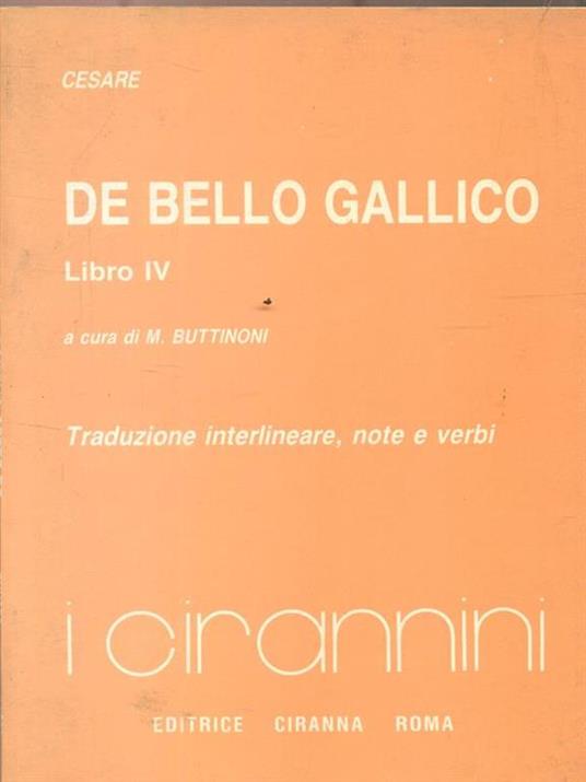 De Bello Gallico. Libro IV - G. Giulio Cesare - 3