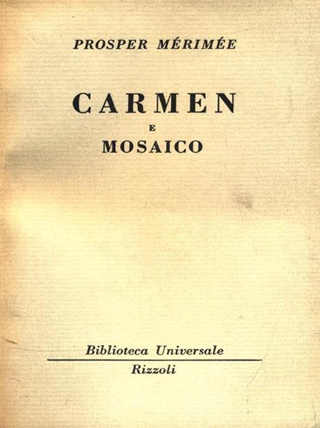 Carmen e mosaico - Prosper Mérimée - 2