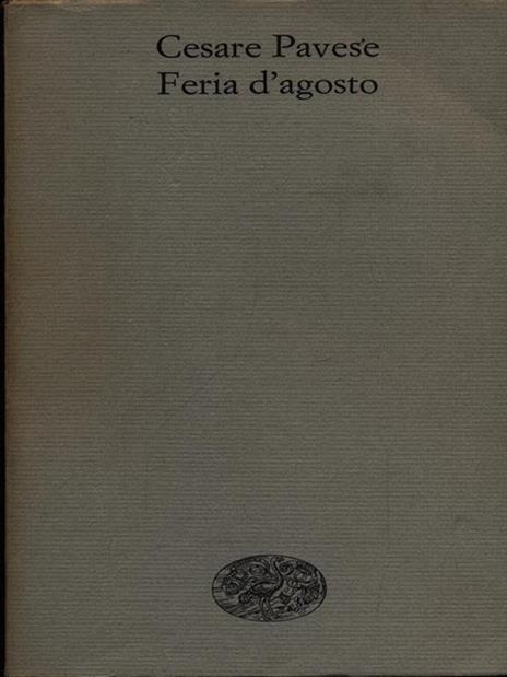 Feria d'agosto - Cesare Pavese - copertina