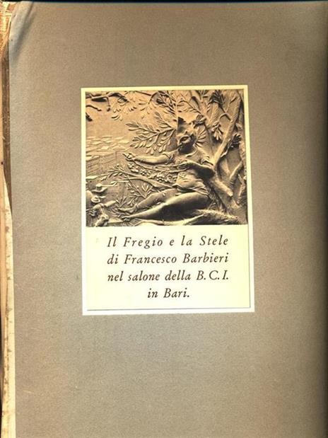 Il Fregio e la Stele di Francesco Barbieri nel salone della BCI in Bari - 3