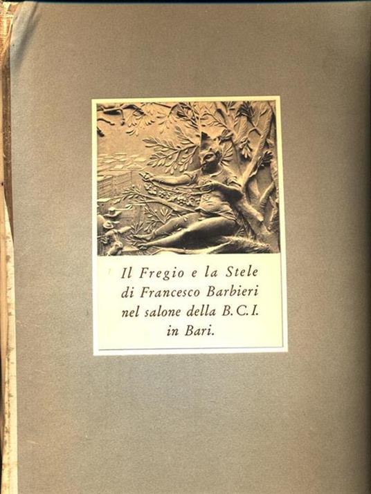 Il Fregio e la Stele di Francesco Barbieri nel salone della BCI in Bari - 4