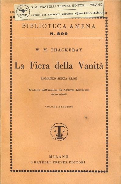 La fiera delle vanità. Volume 2 - William M. Thackeray - copertina