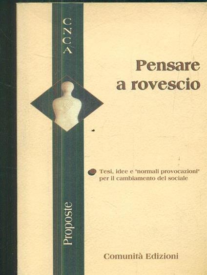 Pensare a rovescio - copertina