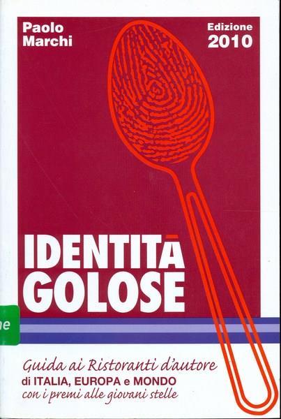 Identità golose - Paolo Marchi - copertina