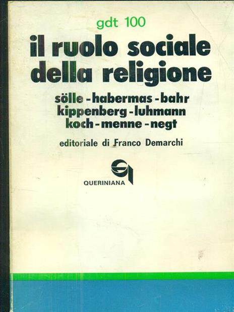 Il ruolo sociale della religione - 2