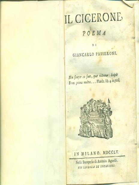Il Cicerone. Poema - Giancarlo Passeroni - 4