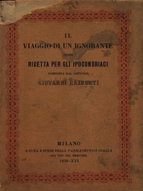 Il viaggio di un ignorante - Giovanni Rajberti - 3