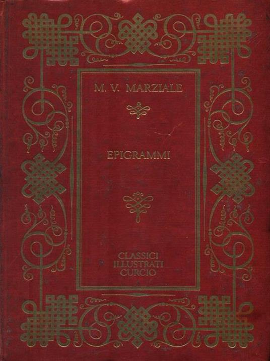Epigrammi. Volume 1 - Marco Valerio Marziale - copertina