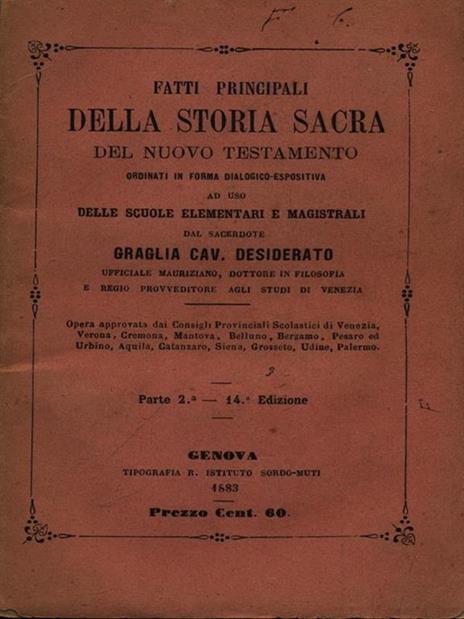 Fatti principali della storia sacra del nuovo testamento - 3