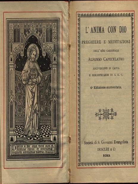 L' anima con Dio - Alfonso Capecelatro - copertina