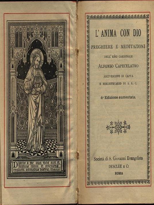 L' anima con Dio - Alfonso Capecelatro - copertina