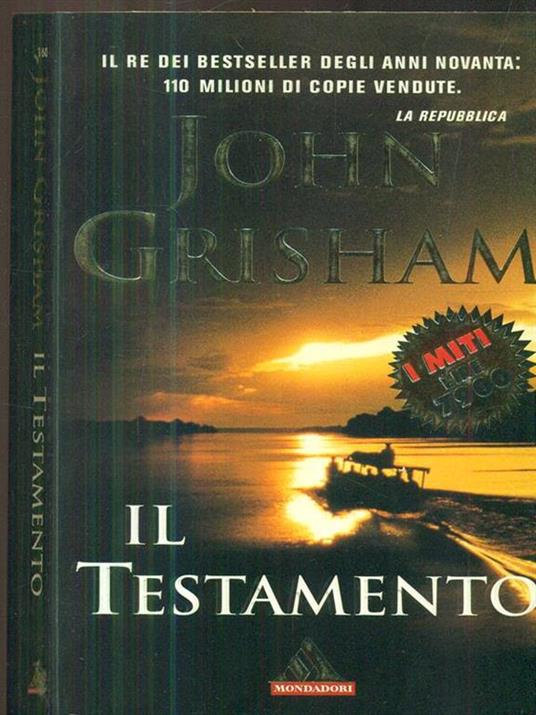 Il testamento - John Grisham - copertina