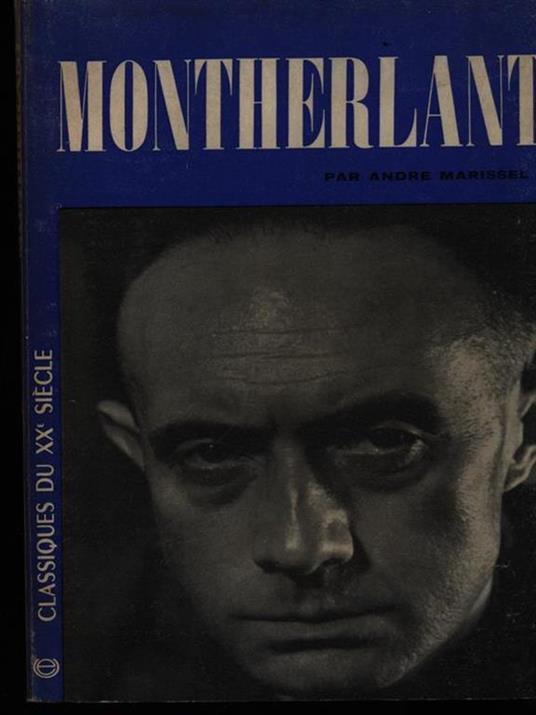 Montherlant - copertina