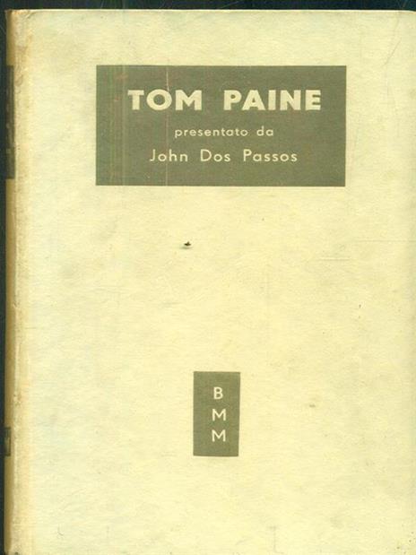 Tom Paineq - John Dos Passos - copertina