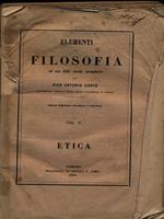 Elementi di filosofia vol. II Etica