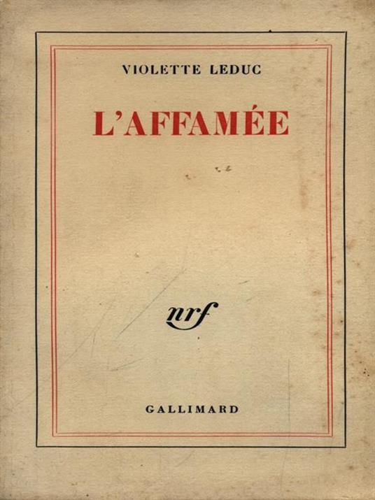 L' affamee - Violette Leduc - copertina