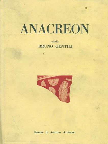 Anacreon - Bruno Gentili - copertina