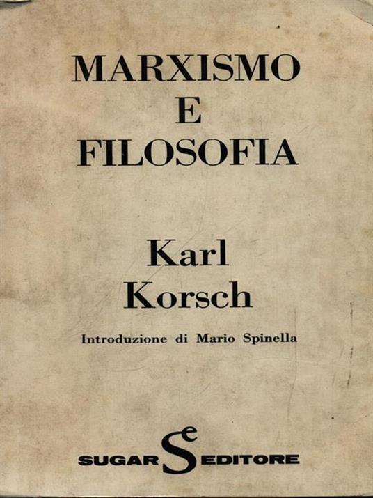 Marxismo e filosofia - Karl Korsch - copertina