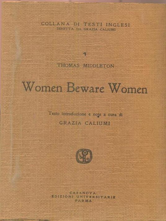 Women Beware Women - Thomas Middleton - copertina