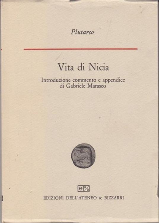 Vita di Nicia - Plutarco - copertina