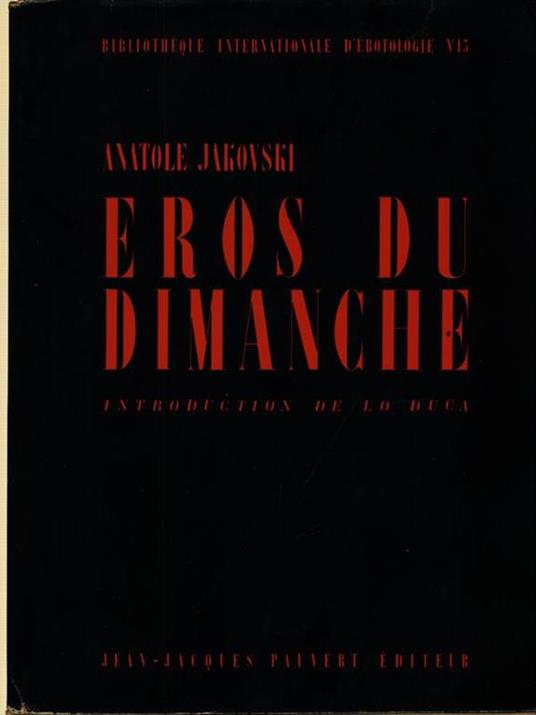 Eros du dimanche - copertina