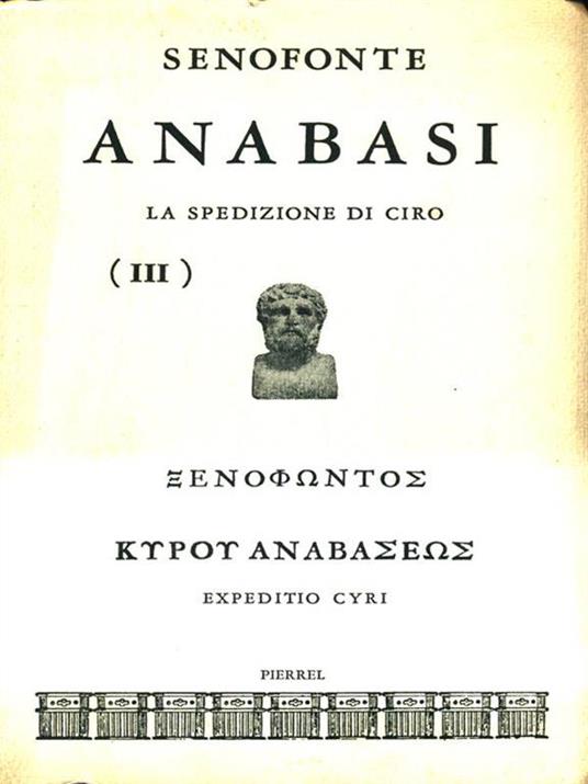 Anabasi III - Senofonte - copertina