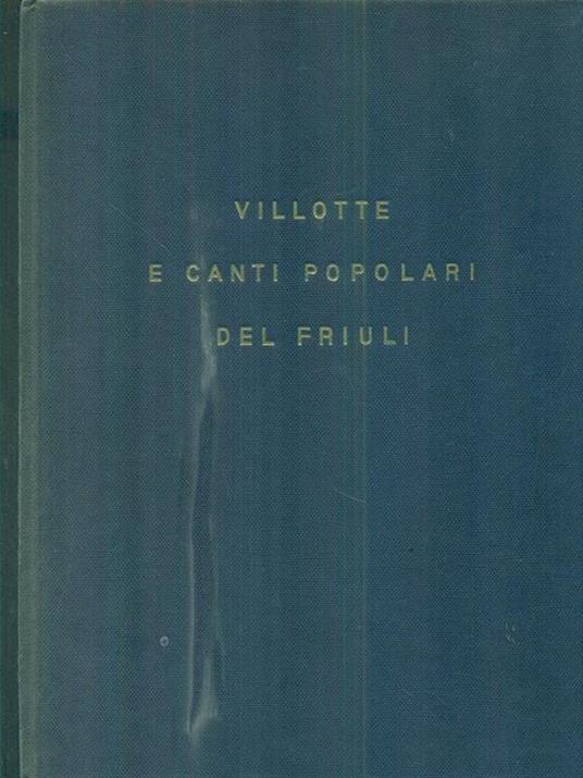 Villotte e canti popolari del Friuli - copertina