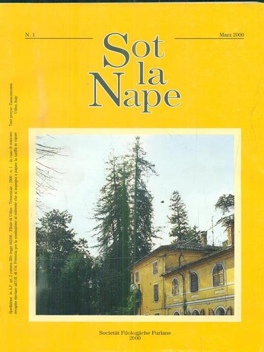 Sot la Nape. Anno LII, n.1. Marzo 2000 - copertina