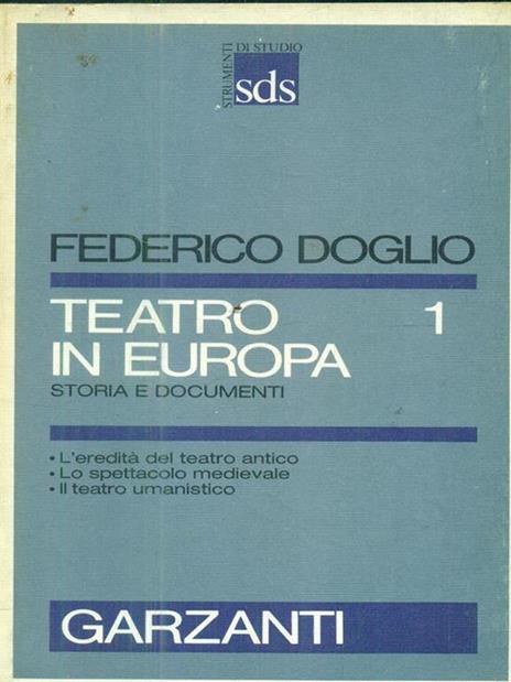 Teatro in Europa - Federico Doglio - 2