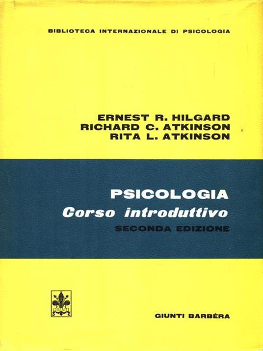 Psicologia. Corso introduttivo - copertina