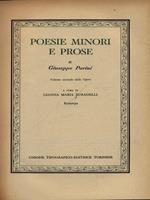 Poesie minori e prose