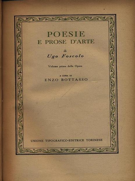 Poesie e prose d'arte - Ugo Foscolo - 2