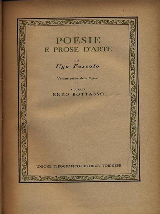 Poesie e prose d'arte - Ugo Foscolo - 4