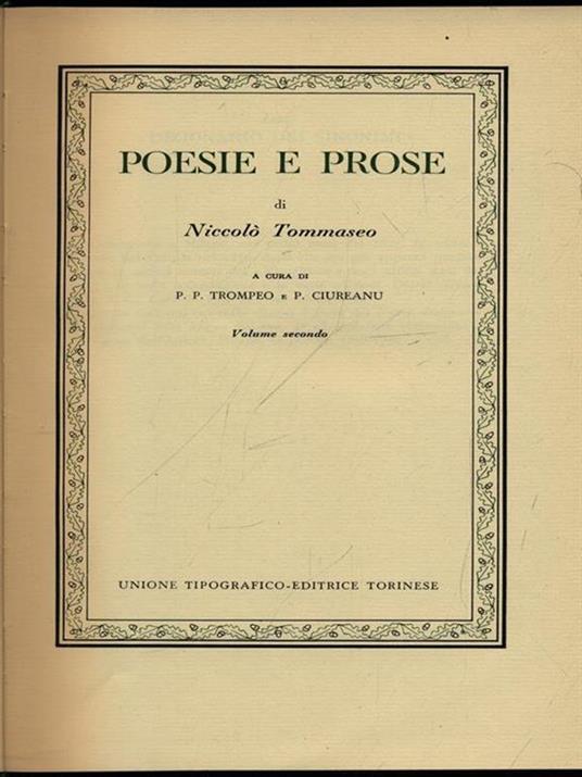 Poesie e prose vol. 2 - Niccolo Tommaseo - 3