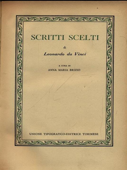 Scritti scelti - Leonardo da Vinci - 2